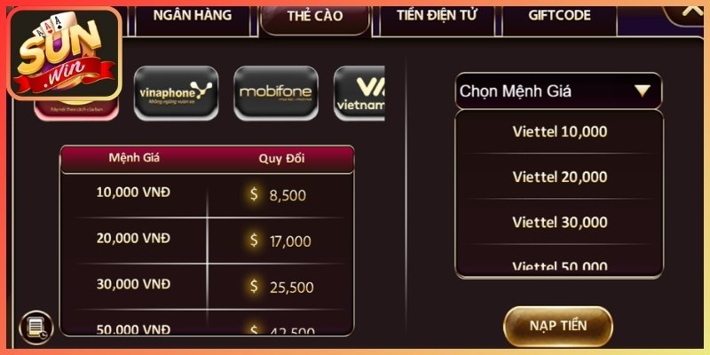 Nạp Tiền Sunwin - Gửi Vốn Nhanh Chóng Với Nhiều Phương Thức 3 Bảo mật tuyệt đối thông tin